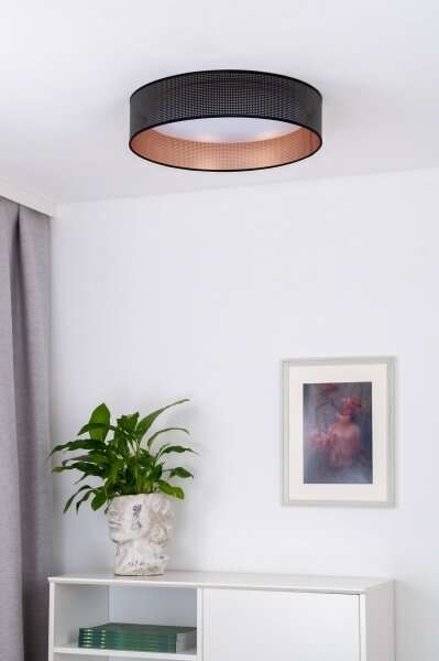 Duolla - Plafoniera LED ROLLER LED/24W/230V diametro 45 cm nero/rame