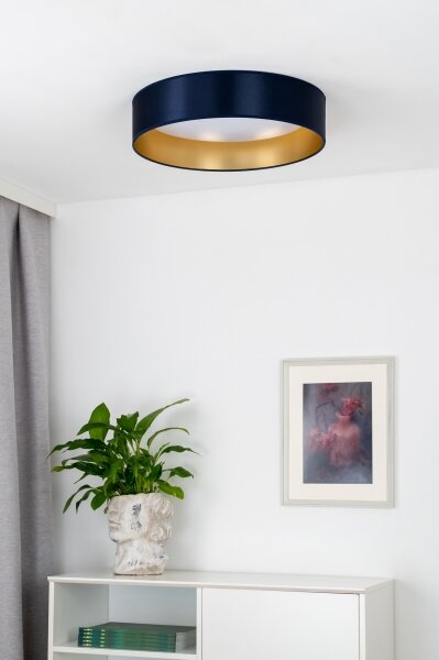 Duolla - Plafoniera LED ROLLER LED/24W/230V diametro 45 cm blu/oro