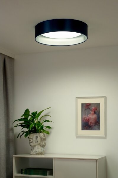 Duolla - Plafoniera LED ROLLER LED/24W/230V diametro 45 cm blu/argento