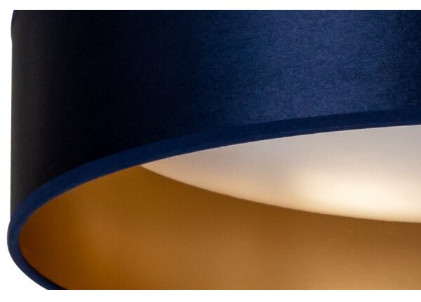 Duolla - Plafoniera LED ROLLER LED/24W/230V diametro 45 cm blu/oro