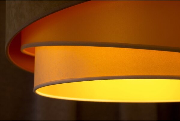 Duolla - Lampadario a plafone KOBO 1xE27/15W/230V diametro 45 cm beige/oro/color crema