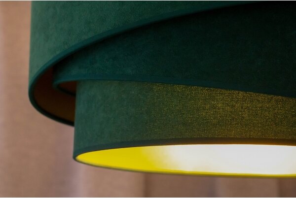 Duolla - Lampadario a plafone KOBO 1xE27/15W/230V diametro 45 cm verde