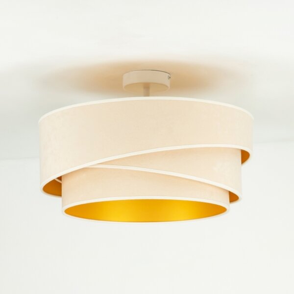 Duolla - Lampadario a plafone KOBO 1xE27/15W/230V diametro 45 cm color crema