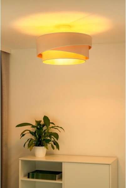 Duolla - Lampadario a plafone KOBO 1xE27/15W/230V diametro 45 cm color crema