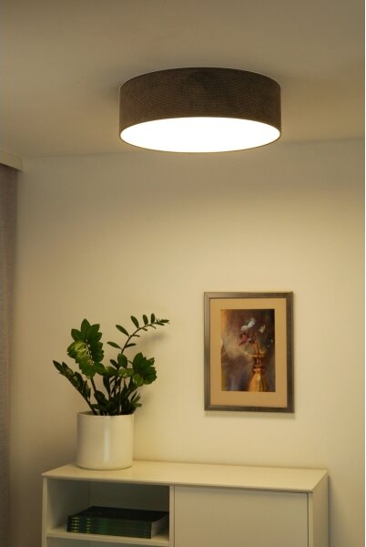 Duolla - Plafoniera LED CORTINA LED/26W/230V diametro 30 cm 4000K marrone