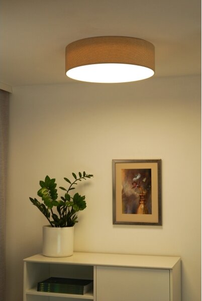 Duolla - Plafoniera LED CORTINA LED/26W/230V diametro 45 cm 4000K beige