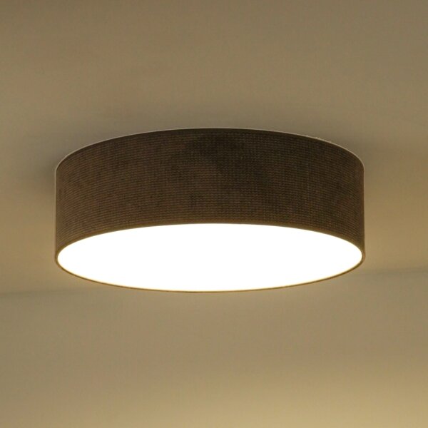 Duolla - Plafoniera LED CORTINA LED/26W/230V diametro 30 cm 4000K marrone