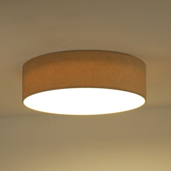 Duolla - Plafoniera LED CORTINA LED/26W/230V diametro 45 cm 4000K beige