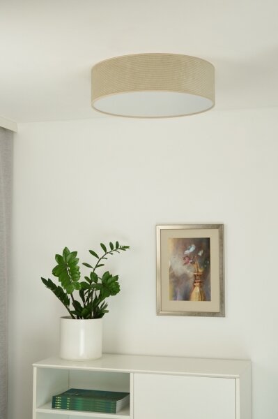 Duolla - Plafoniera LED CORTINA LED/26W/230V diametro 45 cm 4000K beige