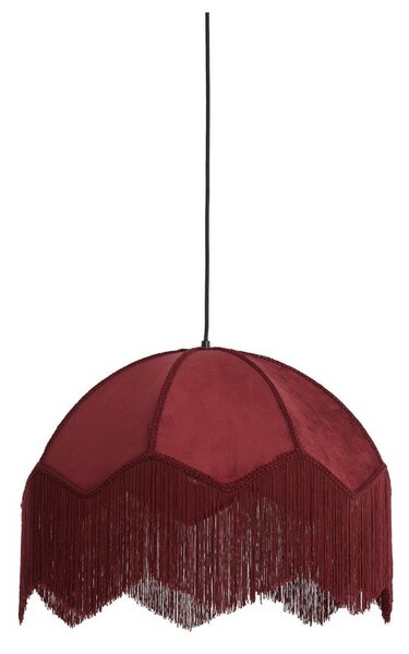Lampadario bordeaux con paralume in tessuto ø 60 cm Malacia - Light & Living