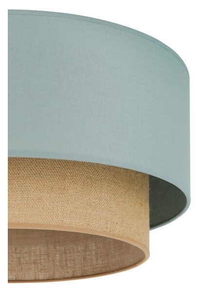 Duolla - Plafoniera BOHO 1xE27/15W/230V diametro 45 cm verde/marrone