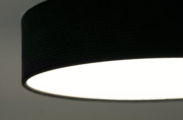 Duolla - Plafoniera LED CORTINA LED/26W/230V diametro 30 cm 4000K nero