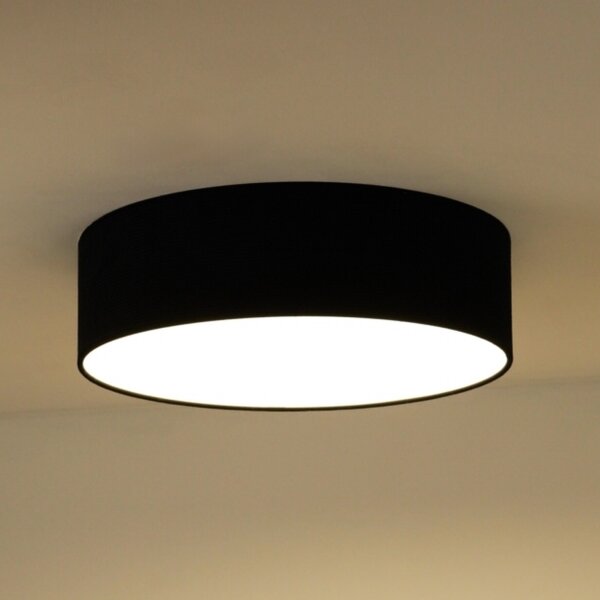 Duolla - Plafoniera LED CORTINA LED/26W/230V diametro 30 cm 4000K nero