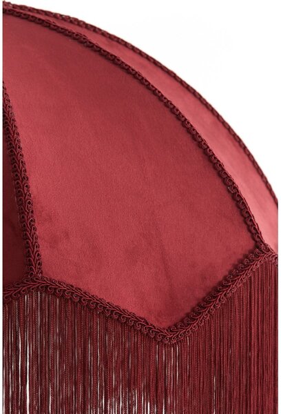 Lampadario bordeaux con paralume in tessuto ø 60 cm Malacia - Light & Living