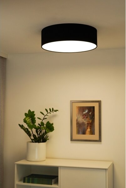 Duolla - Plafoniera LED CORTINA LED/26W/230V diametro 30 cm 4000K nero