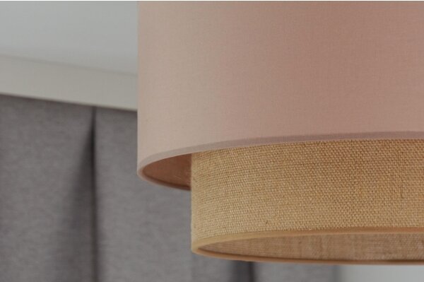 Duolla - Lampadario a plafone BOHO 1xE27/15W/230V diametro 45 cm beige/marrone