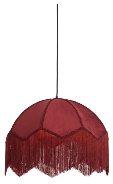 Lampadario bordeaux con paralume in tessuto ø 60 cm Malacia - Light & Living