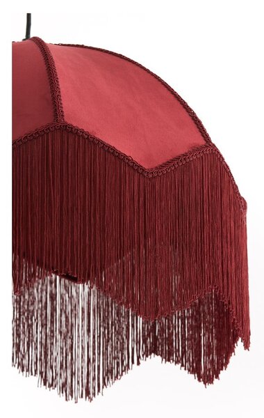 Lampadario bordeaux con paralume in tessuto ø 60 cm Malacia - Light & Living