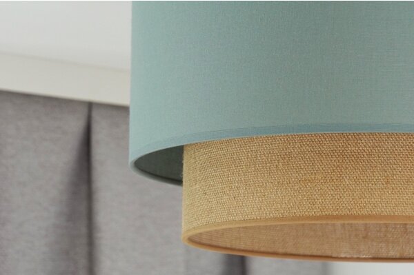 Duolla - Lampadario a plafone BOHO 1xE27/15W/230V diametro 45 cm verde/marrone