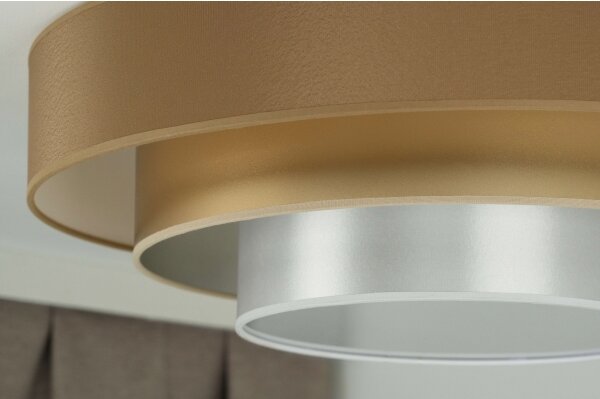 Duolla - Plafoniera LED LUNETA LED/26W/230V diametro 60 cm 4000K marrone/oro
