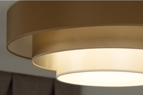 Duolla - Plafoniera LED LUNETA LED/26W/230V diametro 60 cm 4000K marrone/oro