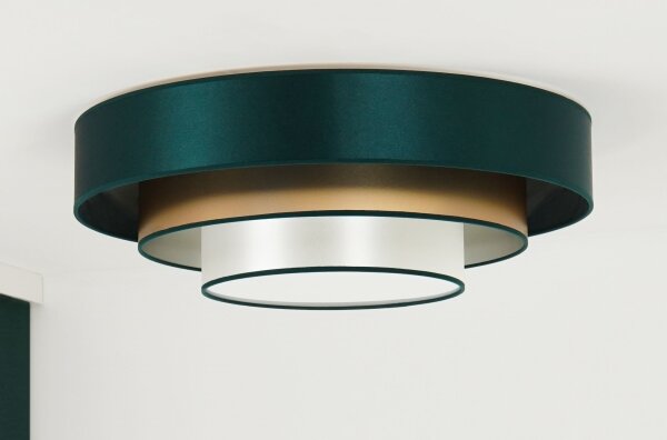 Duolla - Plafoniera LED LUNETA LED/26W/230V diametro 60 cm 4000K verde/oro