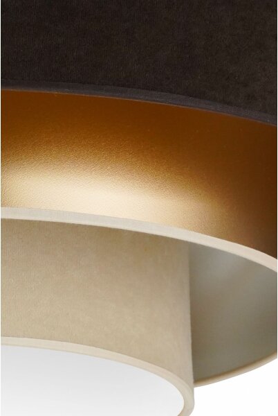 Duolla - Plafoniera LED LUNETA LED/26W/230V diametro 60 cm 4000K marrone/oro
