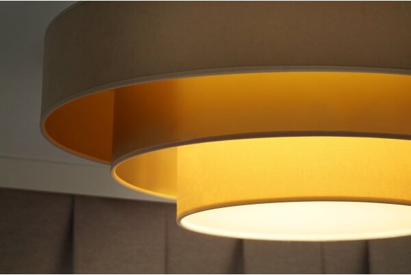 Duolla - Plafoniera LED LUNETA LED/26W/230V diametro 60 cm 4000K beige/oro