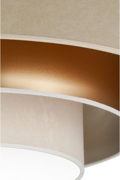 Duolla - Plafoniera LED LUNETA LED/26W/230V diametro 60 cm 4000K beige/oro