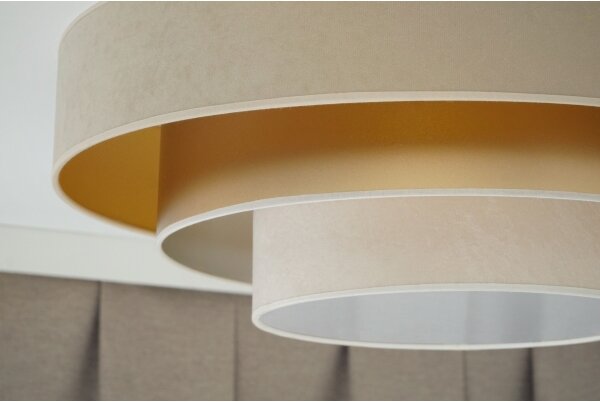 Duolla - Plafoniera LED LUNETA LED/26W/230V diametro 60 cm 4000K beige/oro