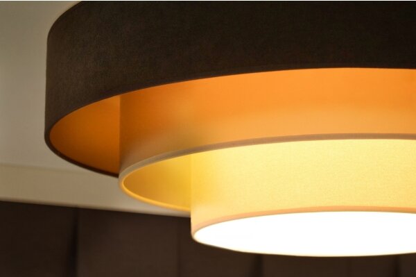 Duolla - Plafoniera LED LUNETA LED/26W/230V diametro 60 cm 4000K marrone/oro