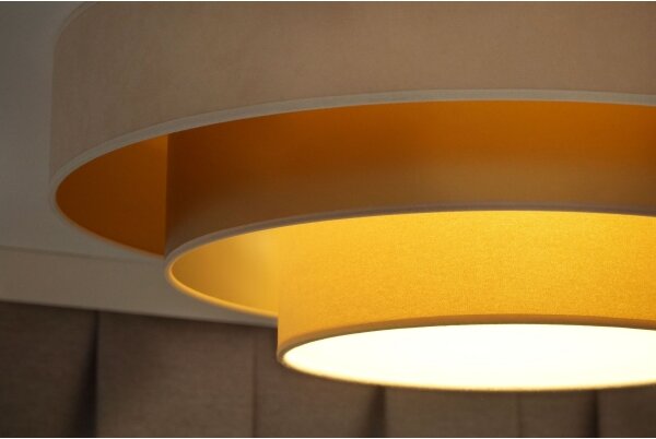 Duolla - Plafoniera LED LUNETA LED/26W/230V diametro 60 cm 4000K color crema/oro