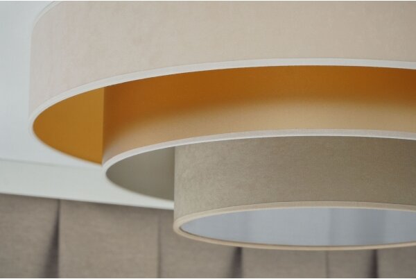 Duolla - Plafoniera LED LUNETA LED/26W/230V diametro 60 cm 4000K color crema/oro