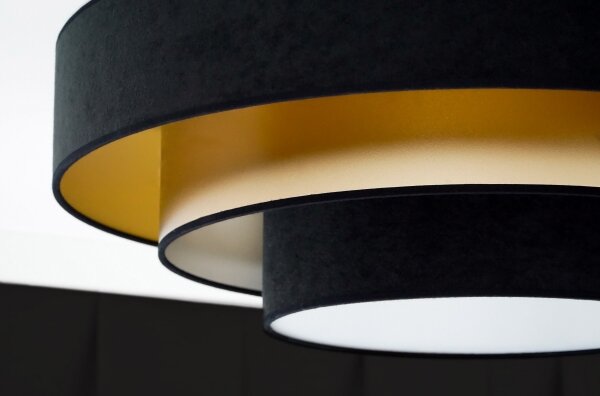 Duolla - Plafoniera LED LUNETA LED/26W/230V diametro 60 cm 4000K nero/oro