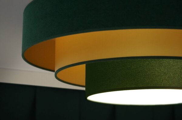 Duolla - Plafoniera LED LUNETA LED/26W/230V diametro 60 cm 4000K verde/oro