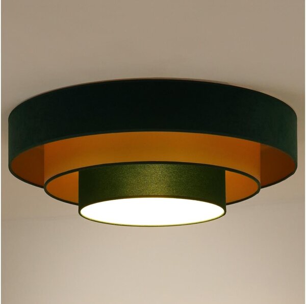 Duolla - Plafoniera LED LUNETA LED/26W/230V diametro 60 cm 4000K verde/oro