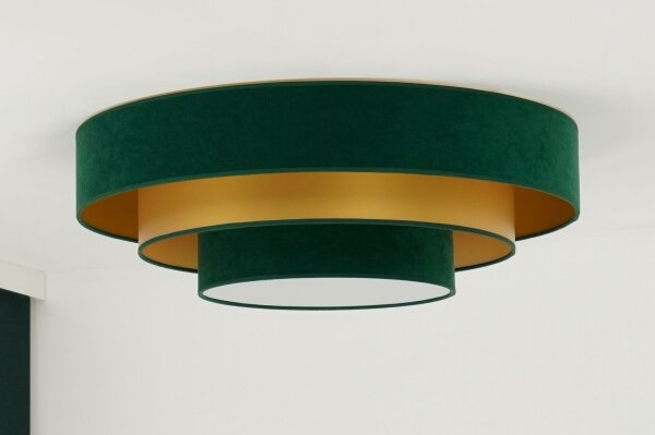 Duolla - Plafoniera LED LUNETA LED/26W/230V diametro 60 cm 4000K verde/oro