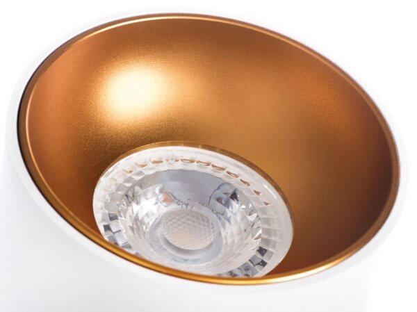 Kanlux 27570 - Faretto RITI 1xGU10/10W/230V bianco/oro