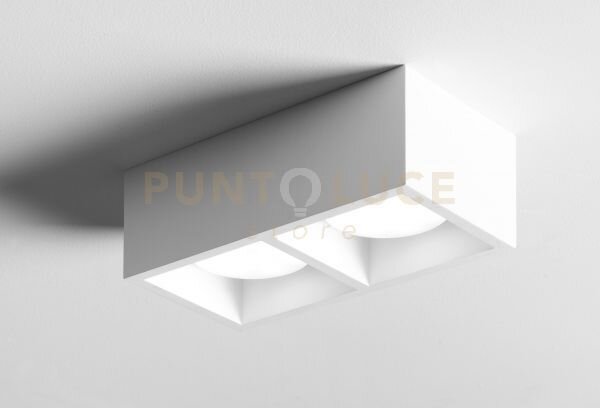 Mylasa soffitto o parete 2 luci cubotto lm attacco gx53 l.21x11cm