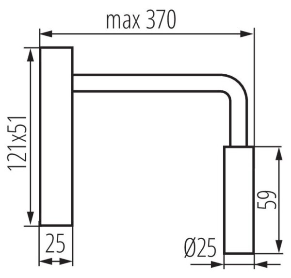 Kanlux 32522 - Lampada LED flessibile TONIL LED/2,7W/230V nera
