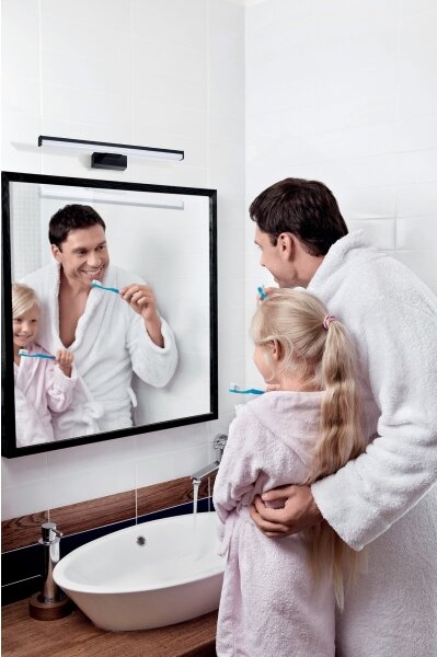 Kanlux 34930 - Illuminazione a LED per specchi da bagno ASTIM LED / 8W / 230V IP44 nero