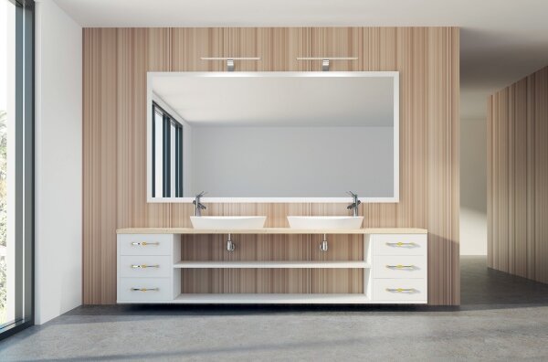 Kanlux 34935 - Illuminazione a LED per specchi da bagno ASTIM LED / 12W / 230V IP44 cromo