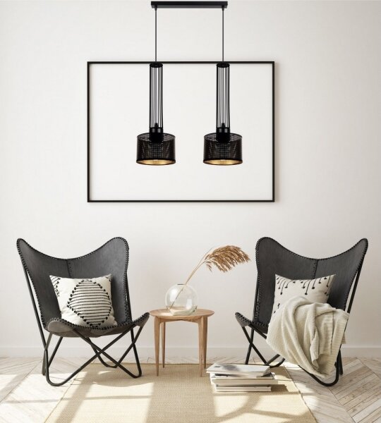 Lampadario a sospensione con filo ELIS 2xE27/60W/230V