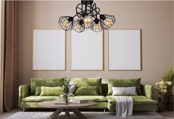 Lampadario a plafone CEED 5xE27/60W/230V