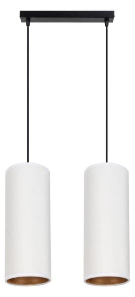 Lampadario a cavo AVALO 2xE27/60W/230V bianco/rame