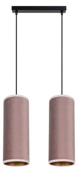 Lampadario a cavo AVALO 2xE27/60W/230V rosa/rame