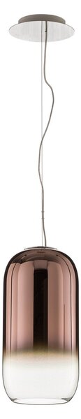 Lampada a sospensione Artemide, Gople, dimmerabile, Marrone / Ruggine, Soggiorno, Vetro, Design