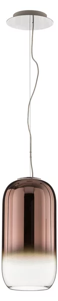 Lampada a sospensione Artemide, Gople, dimmerabile, Marrone / Ruggine, Soggiorno, Vetro, Design
