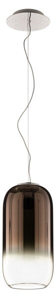Lampada a sospensione Artemide, Gople, dimmerabile, Bronzo / Ottone anticato, Soggiorno, Vetro, Design