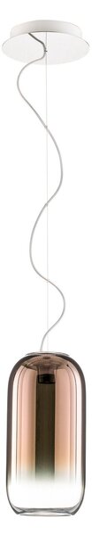 Lampada a sospensione Artemide, Gople Mini, dimmerabile, Bronzo / Ottone anticato, Soggiorno, Vetro, Design